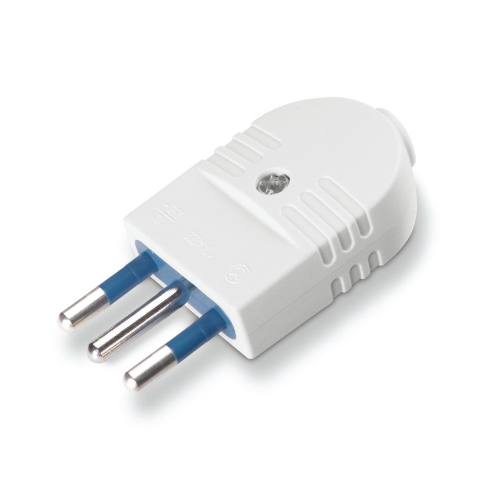 Spina Elix 10A 2 Poli + Terra 457 Bianca - Polypool Spina Elix 10A 2 Poli + Terra 457 Bianca - Polypool